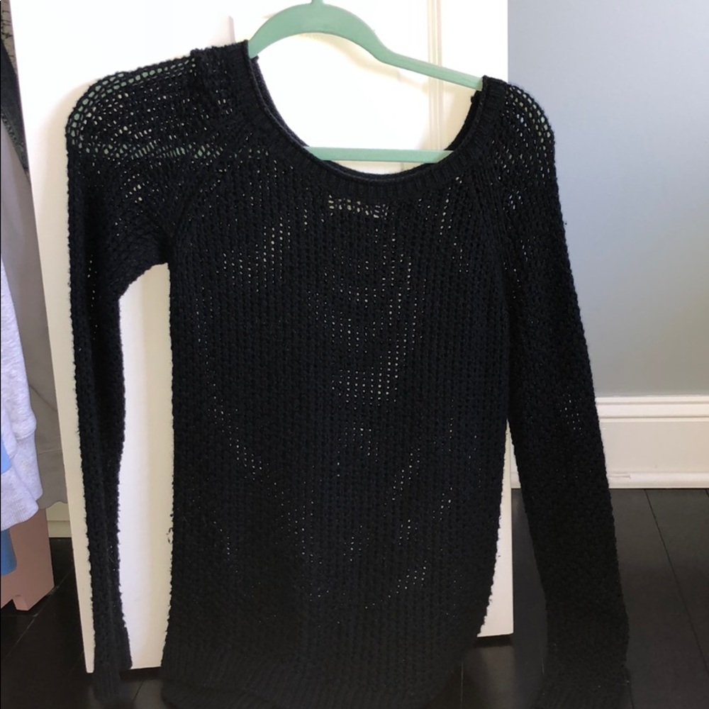 navy sweater